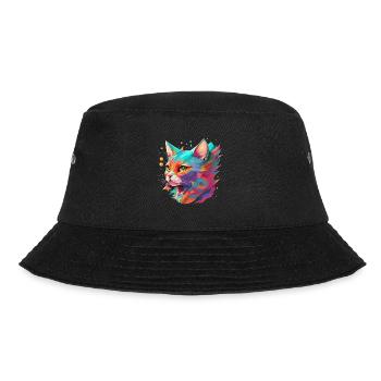 Cat Lover Cat Design Cat Cat Animal - Bucket Hat - black - Front - Lela (165cm)