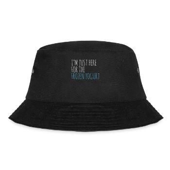 I'm only here for the frozen yogurt - Bucket Hat - black - Front - Lela (165cm)