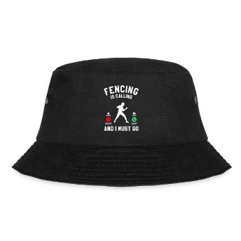 Fechten ruft und ich muss gehen Schwertfechter - Bucket Hat - Schwarz - Vorne - Lela (165cm)
