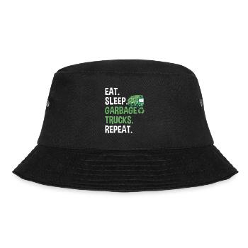 Garbage trucks, garbage day, garbage collection - Bucket Hat - black - Front - Lela (165cm)