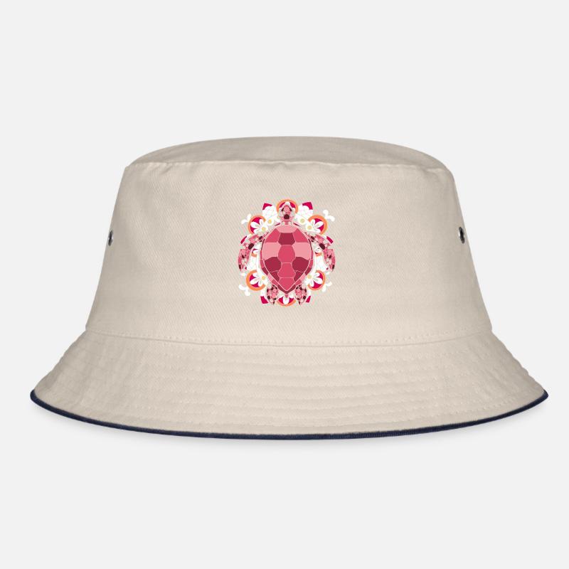 Polynesia Mandala Sea Animal Gift Turtle Bucket Hat