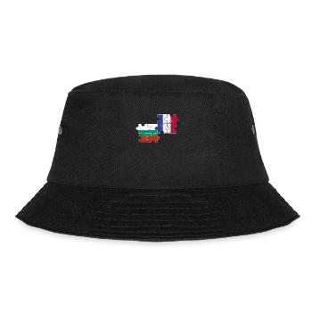 Bulgarien Frankreich Vintage Flagge Bulgare - Bucket Hat - Schwarz - Vorne - Lela (165cm)