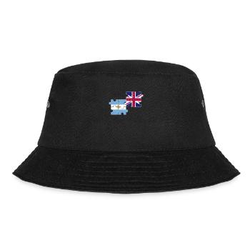 Argentinien UK Flagge Argentinisch - Bucket Hat - Schwarz - Vorne - Lela (165cm)