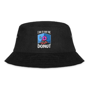 I do it for the Donuts - Bucket Hat - black - Front - Lela (165cm)