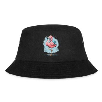 Flamingo-Fluss - Bucket Hat - Schwarz - Vorne - Lela (165cm)