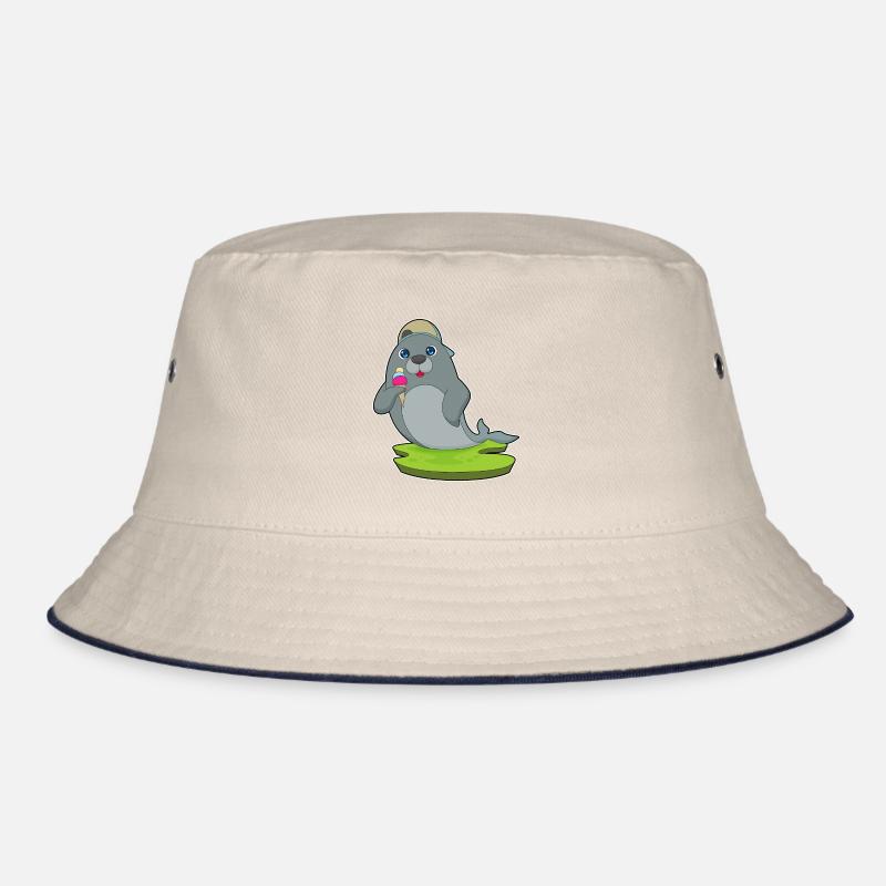 Seehund Eiswaffel Bucket Hat