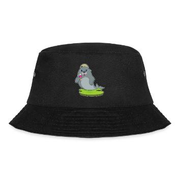 Seehund Waffeleis - Bucket Hat - Schwarz - Vorne - Lela (165cm)