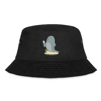 Seehund Smartphone - Bucket Hat - Schwarz - Vorne - Lela (165cm)