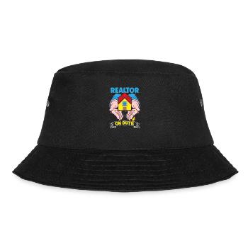 Real Estate Agent Realtor Home Closing Investor - Bucket Hat - Schwarz - Vorne - Lela (165cm)