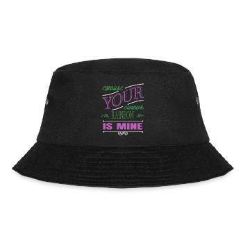 LGBTQ feminism humor awesome LGBTQI and happy fun - Bucket Hat - black - Front - Lela (165cm)