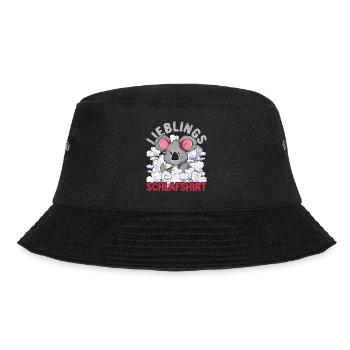 Nachteule Koala Geschenk Lieblings Schlafshirt - Bucket Hat - Schwarz - Vorne - Lela (165cm)