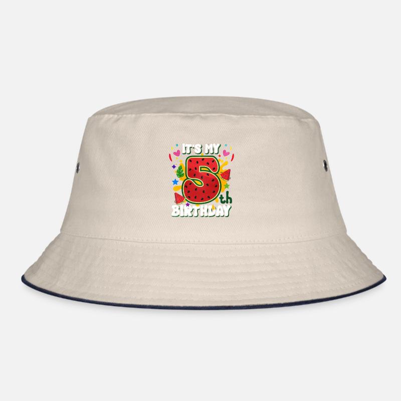 5. Geburtstag Wassermelone Sommer Geschenk Bucket Hat