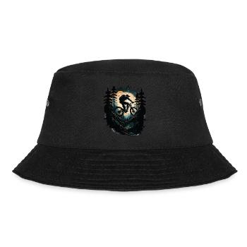 Downhill Mountain Bike Biker MTB - Bucket Hat - black - Front - Lela (165cm)