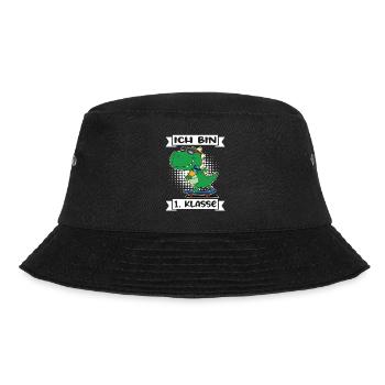 Ich Bin 1 Klasse Einschulung Schulanfang - Bucket Hat - Schwarz - Vorne - Lela (165cm)