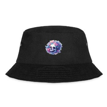 Totenkopf Skulls Totenkopf Kopfhörher - Bucket Hat - Schwarz - Vorne - Lela (165cm)