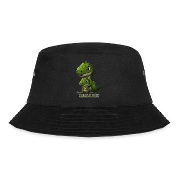 Omasaurus Grandma Muttertag Dinosaurier Fan - Bucket Hat - Schwarz - Vorne - Lela (165cm)