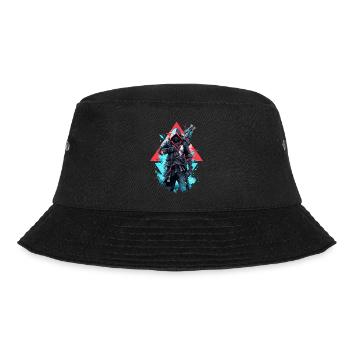 Epic Gamer Cyber Assassin en bleu et rouge - Bob - noir - Devant - Lela (165cm)