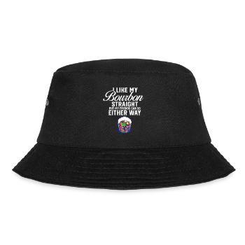 LGBT Proud Ally I Like My Bourbon Straight Gay - Bucket Hat - black - Front - Lela (165cm)