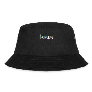 France Ethiopia flag Ethiopian heartbeat - Bucket Hat - black - Front - Lela (165cm)