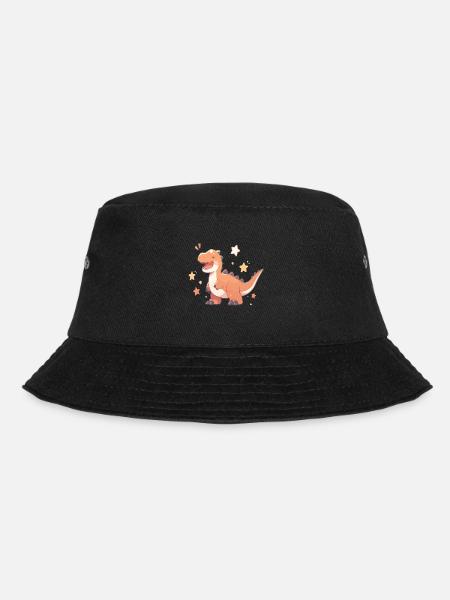 Dino Dinosaurier Baby Dino Dino Baby T-Rex - Bucket Hat - Schwarz