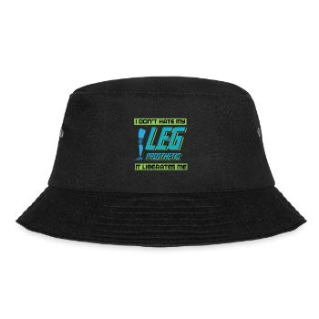 Lustiges Amputation und Beinprothesen - Bucket Hat - Schwarz - Vorne - Lela (165cm)