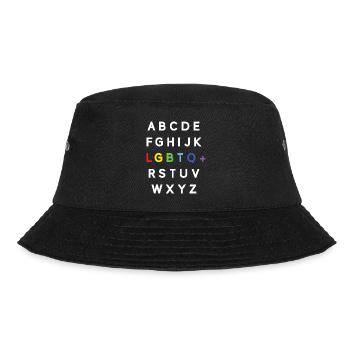 Pride Month LGBTQ - LGBTQ Alphabet - Bucket Hat - black - Front - Lela (165cm)