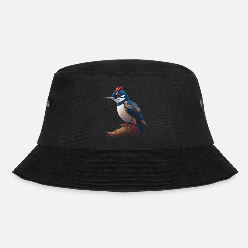 Buntspecht - Bucket Hat - Schwarz
