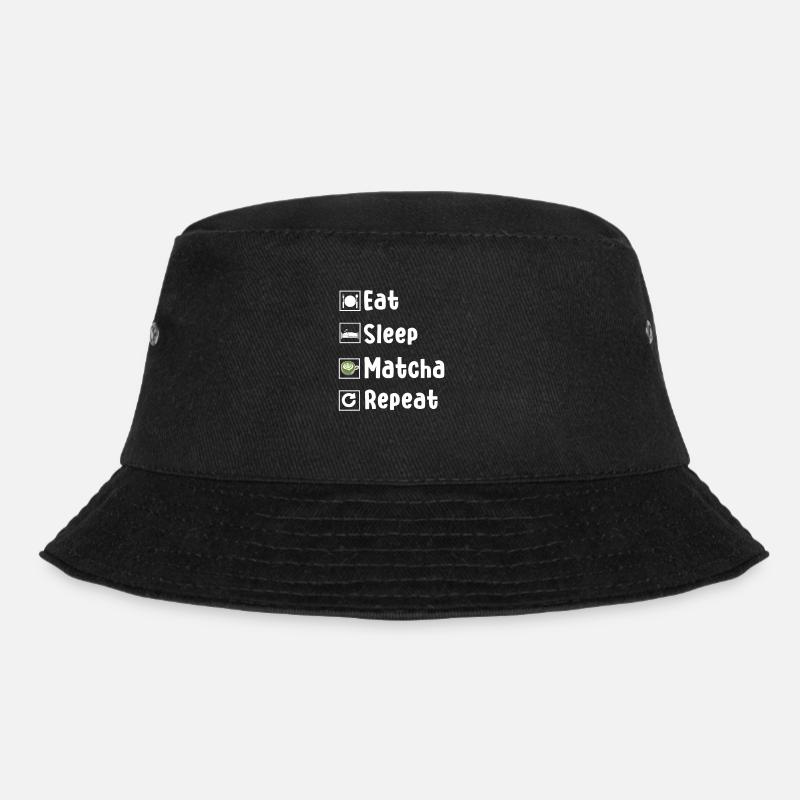 Lustiges Matcha Liebhaber Geschenk - Bucket Hat - Schwarz