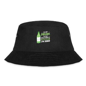 Soju Korean Wine Drink Korea - Bucket Hat - black - Front - Lela (165cm)