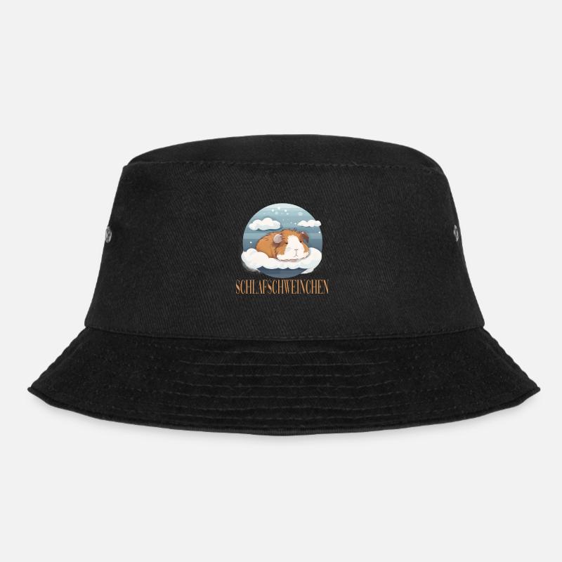 Meerschweinchen Schlafschweinchen - Bucket Hat - Schwarz
