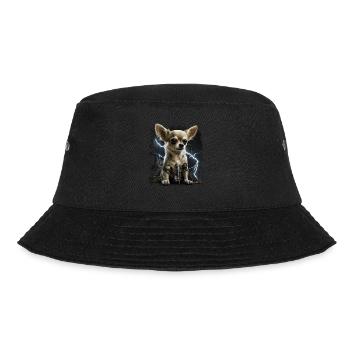 Chihuahua | Electrician Worker Electrical Job Dog - Bucket Hat - black - Front - Lela (165cm)