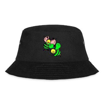 Bienen - Bucket Hat - Schwarz - Vorne - Lela (165cm)