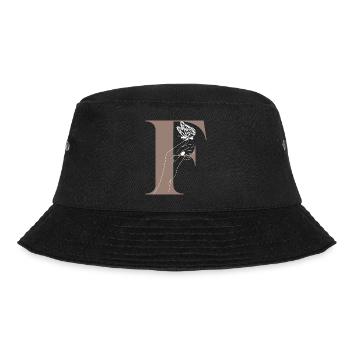 letter f magic butterfly - Bucket Hat - black - Front - Lela (165cm)