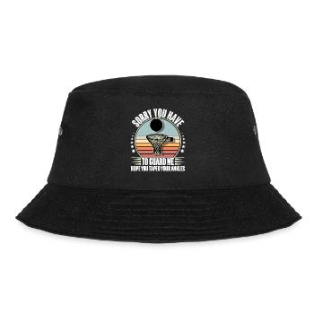 Basketball Basketballer - Bucket Hat - Schwarz - Vorne - Lela (165cm)