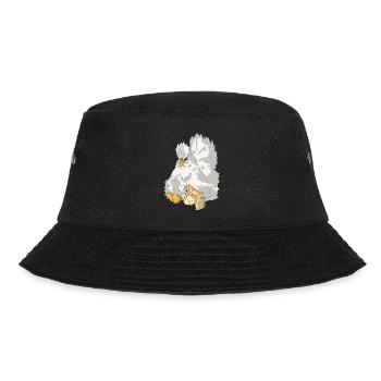 Silk Chicken Hen with Chick Silk Chicken Chicken - Bucket Hat - black - Front - Lela (165cm)
