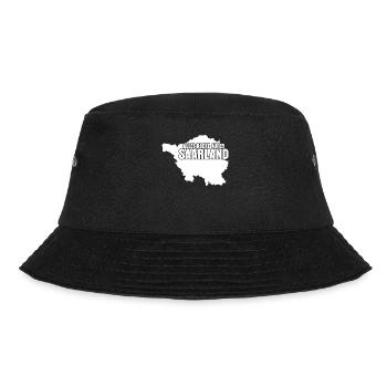 Saarland Witz Saarländer - Bucket Hat - Schwarz - Vorne - Lela (165cm)