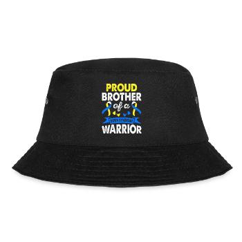 Brother of Down syndrome warrior consciousness, - Bucket Hat - black - Front - Lela (165cm)