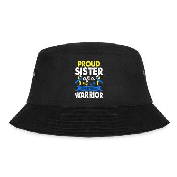 Sister of Down's Syndrome Warrior Consciousness - Bucket Hat - black - Front - Lela (165cm)