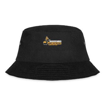 Baggerfahrer Bagger - Bucket Hat - Schwarz - Vorne - Lela (165cm)