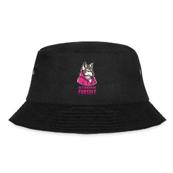 Furry Fandom Fursuits Cool - Bucket Hat - black - Front - Lela (165cm)