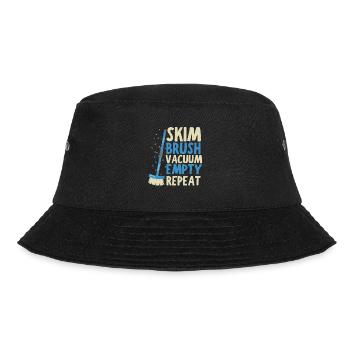 Pool Guy Maintenance And Swimming Pool Cleaner - Bucket Hat - Schwarz - Vorne - Lela (165cm)