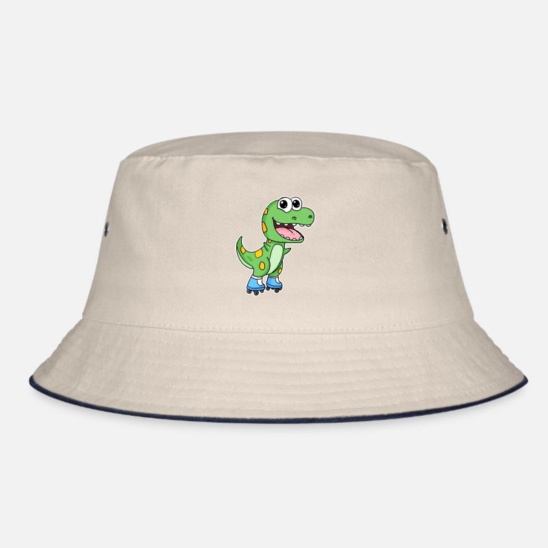 Dinosaur Skating Bucket Hat