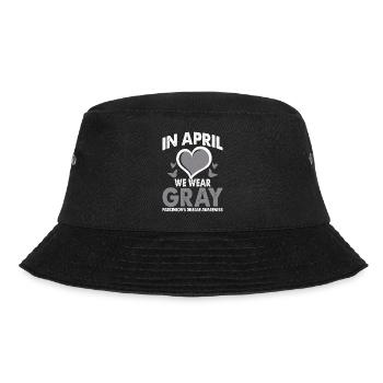 In April we carry the grey month of the - Bucket Hat - black - Front - Lela (165cm)