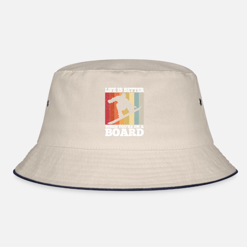 Snowboard Spruch für Snowboarder Bucket Hat