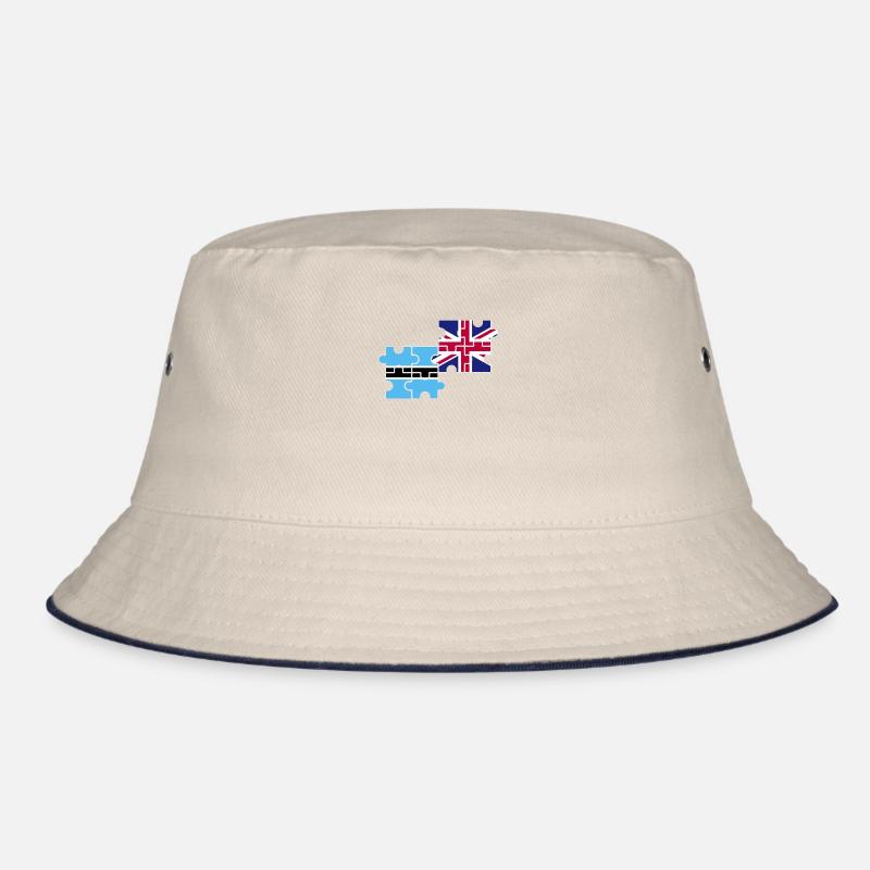 Botswana UK flag British Botswanan Bucket Hat