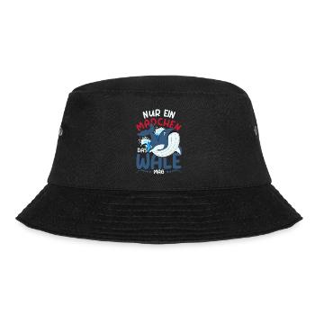 Schwertwal Ozean Killerwal Mädchen Geschenk Wal - Bucket Hat - Schwarz - Vorne - Lela (165cm)