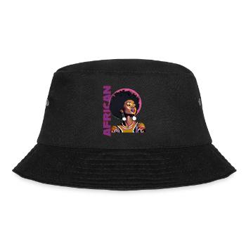 Femme noire avec lettrage africain - Bob - noir - Devant - Lela (165cm)