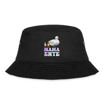 Mama Ente Entenliebhaber Ente Fan Frauen - Bucket Hat - Schwarz - Vorne - Lela (165cm)