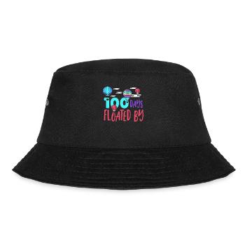 100 Tage flogen vorbei 100 Tage Schule 100ster - Bucket Hat - Schwarz - Vorne - Lela (165cm)