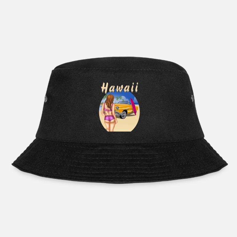 HAWAII - Bucket Hat - Schwarz